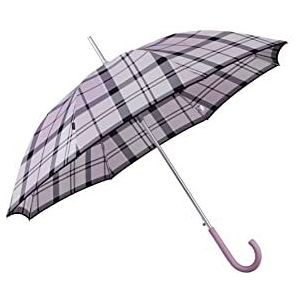 Samsonite Alu Drop S - Stick Lady Auto Open Paraplu, 87 cm, Paars (Lavender Check), Paars (Lavender Check), paraplu's