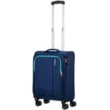 American Tourister Strathwood Basics Adirondack Ottomaan, marineblauw gevecht, spinner S (55 cm - 36 l), handbagage, Marineblauw gevecht, Handbagage