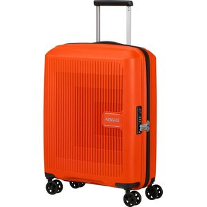 American Tourister AeroStep 4 wielen Cabinewagen 55 cm met uitbreidingsplooi bright orange