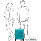 American Tourister trolley Aerostep 55 cm. blauw