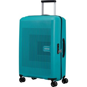 American Tourister Aerostep - Spinner M, Erweiterbarer Koffer, 67 cm, 66.5/72.5 L, Türkis (Turquoise Tonic)