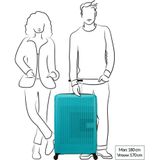 American Tourister Aerostep Trolley (4 wielen) turkoois