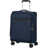 Samsonite Litebeam Spinner 55 midnight blue Zachte koffer