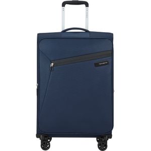 Samsonite Reiskoffer - Litebeam Spinner 4 wiel uitbreidbaar 66 cm - Midnight blue - 2.4 kg