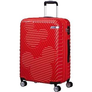 American Tourister Mickey Clouds, Spinner M, uitbreidbare koffer, 66 cm, 63/70 L, rood (Mickey Classic Red), rood (Mickey Classic Red), M (66 cm - 63/70 L), kinderbagage