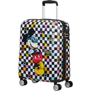 American Tourister Reiskoffer - Wavebreaker Disney spinner (4 wiel) 55cm (handbagage) - Mickey Check