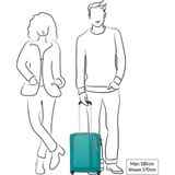 American Tourister Sea Seeker - Upright handbagage, aquamarijn, S (45 cm - 28 liter), handbagage, aqua-groen, handbagage