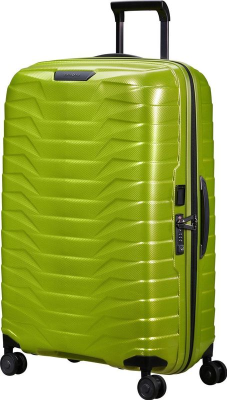 Samsonite Proxis Trolley mit 4 Rollen 75cm + GRATIS HOTELGUTSCHEIN Lime