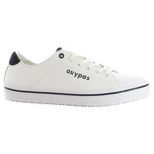 Oxypas - Clark - Medische Schoen - Wit - Leer/Rubber - Antislip & Antistatisch