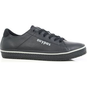 Oxypas Sneaker Leer Paola - Zwart - 41