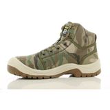 Safety Jogger - Desert S1P - Veiligheidsschoen - Zwart/Blauw/Zandkleur - Canvas