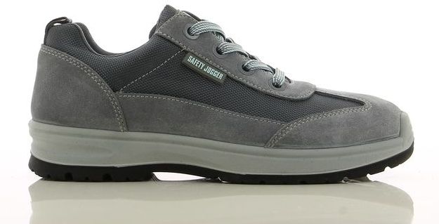 Safety Jogger - Organic - Laag S1P - Donkergrijs - Leer - Waterbestendig