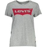 Levi's - The Perfect Batwing T-Shirt - Grijs Heather - 100% Katoen