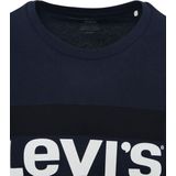 Levi's - T-shirt Logo - Donkerblauw - Katoen - Slim-fit