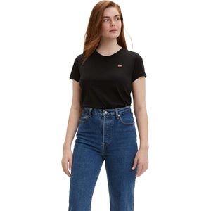 Levis Perfect Tee Mineraal Zwart T-Shirt 0008 - Streetwear - Vrouwen