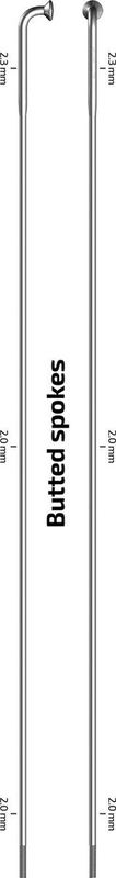 Sapim spaak 14-288 x-strong rvs zonder nippel (100st)
