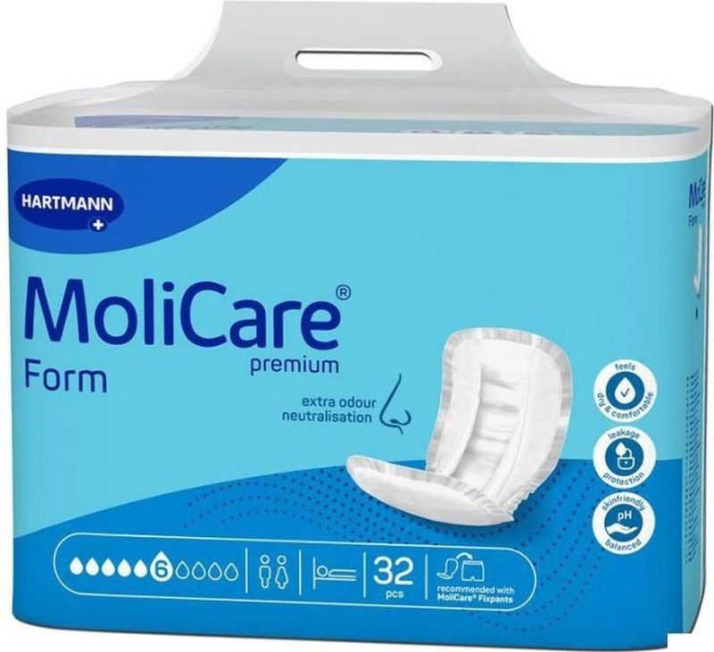 Hartmann Molicare Premium Form 6 druppels - 8 pakken van 32 stuks