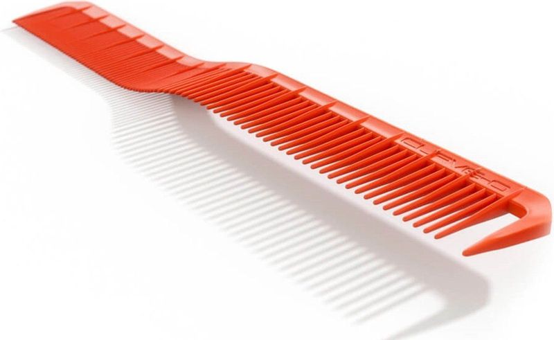 Curve-O Kam Specialist Combs Left-Handed Flexible Cutting Comb Orange 1Stuks
