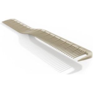 Curve-O Kam Specialist Combs Left-Handed Hard Cutting Comb Ivory White 1Stuks