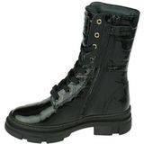 Little David - Jantine 1S - Enkellaarsjes - Zwart - Bikerboot met Veter- en Ritssluiting
