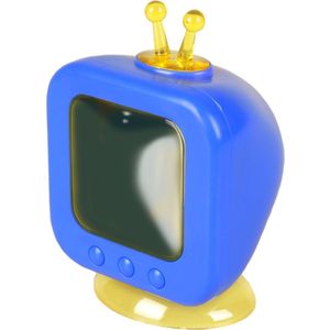 Flamingo Knaagdierenspeelgoed Betrand Tv - Speelgoed - 9x7x13 cm Blauw Wit Geel