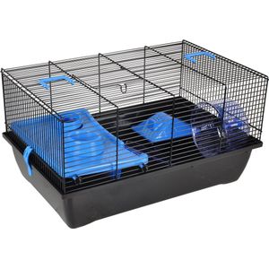 Flamingo Hamsterkooi Jaro - Blauw - 50 x 33 x 27 cm