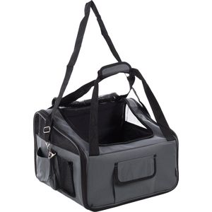 Flamingo Hondenaccessoire - Autostoel Staand Ida - Grijs - 44 X 34 X 32 cm