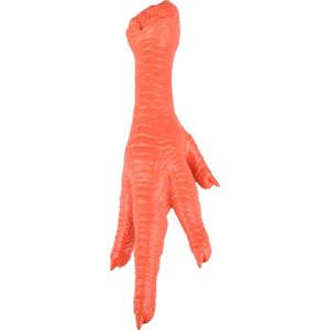 FLAMINGO Dog Toys Latex Kippenbeen 8,5 x 5 x 24 cm Oranje
