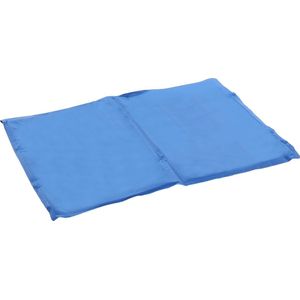 Flamingo Koelmat ""Frosty"" – Maat M – Rechthoekig Blauw – 70 x 50 cm – Verkoelende Ligmat voor Honden en Katten