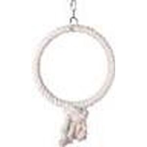 Flamingo Hakan - Speelgoed Vogel - Kooihanger Hakan Katoen 1 Ring Wit L Dia. 32cm - 1st - 128730 - 1st