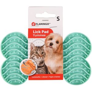 Flamingo - Yummee Lick Pad 15x 8,5 cm groen - S - Likmat