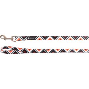 F-armband Stian wit/zwart/oranje, 120 cm, 15 mm