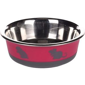 Flamingo Pet Products - Nelly voerbak, diameter 14 cm, 400 ml, kleur: fuchsia