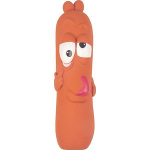 Flamingo Tipsy - Speelgoed Honden - Hs Latex Tipsy Worst Bruin 30,5cm - 1st