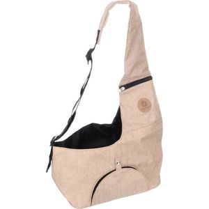 Flamingo Buikdrager Kanga - Hondentas - Beige - 44x20x20cm