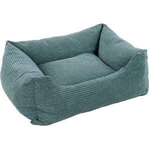 Flamingo Velluto - Mand Honden - Mand Velluto Rechthoekig+rits Blauw 80x67x22cm - 1st