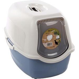 Flamingo Kattentoilet Lexie - Blauw - Stijlvolle en Hygiënische Kattenbak voor een Frisse Leefomgeving!