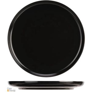 Cosy & Trendy dinerbord Baltic zwart D 27 H 2,7 cm