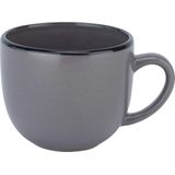 Cosy & Trendy - Speckle Grey - Beker - 240 ml - Zwarte Rand