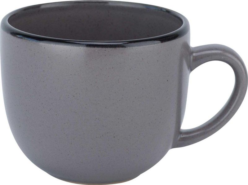 Cosy & Trendy - Speckle Grey - Beker - 240 ml - Zwarte Rand