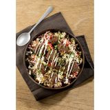 Cosy & Trendy Kommetjes/soepkommen voor dessert/ontbijt - Porselein - D13 x 5.5 cm - groen/bruin - met oortjes - stapelbaar