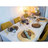 Cosy & Trendy Kommetjes/soepkommen voor dessert/ontbijt - Porselein - D13 x 5.5 cm - groen/bruin - met oortjes - stapelbaar