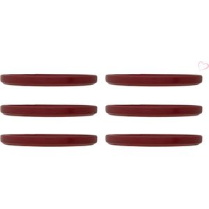 COSY&TRENDY - TOWER RASPBERRY RED DESSERTBORD D21XH2CM STAPELBAAR, set van 6