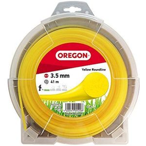 Oregon 69-376-Y Gele ronde grastrimmerlijn/draad voor grastrimmers en bosmaaiers, 3,5 mm x 41 m