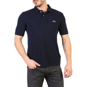 Napapijri - Heren Polo Shirt - Blauw - Katoen - Klassieke Fit
