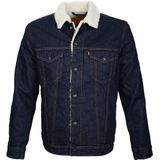 LEVI'S - Rockridge Trucker - Jeansvest - Blauw - Denim - Sherpa Voering