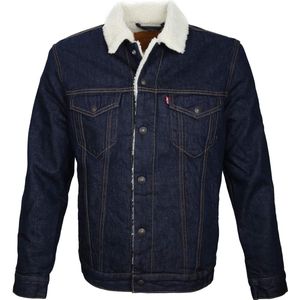 Levi' Trucker Spijkerjack Sherpa Navy Heren Modern fit