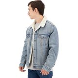 TOM TAILOR Tussenjas - Denim - Effen - Licht Gevoerd - Losvallend Model