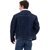 LEVI'S - Rockridge Trucker - Jeansvest - Blauw - Denim - Sherpa Voering