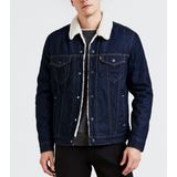 LEVI'S - Rockridge Trucker - Jeansvest - Blauw - Denim - Sherpa Voering